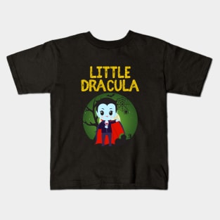 Little Dracula trick or treat halloween costume - cute spooky halloween Kids T-Shirt